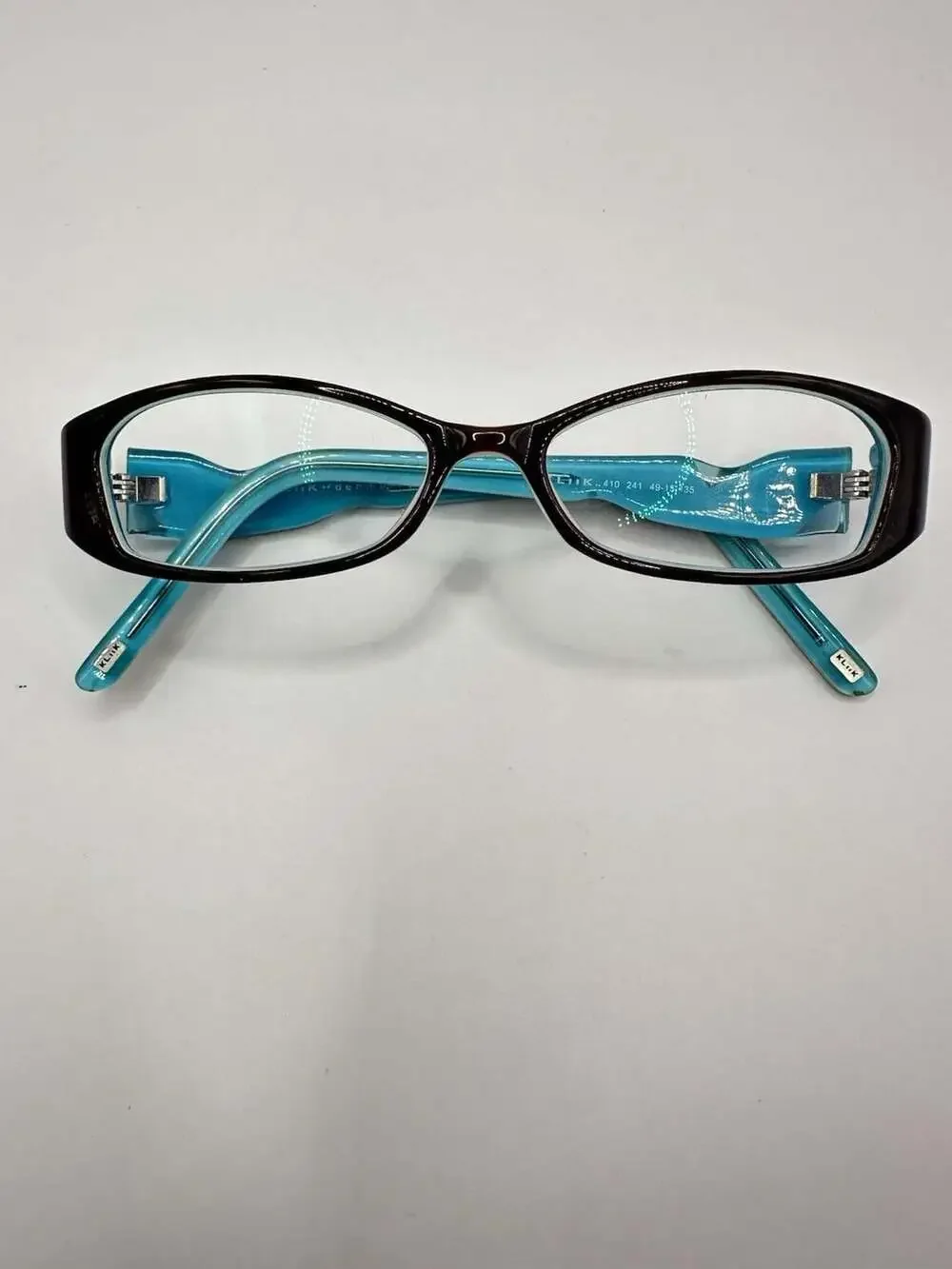 Kliik Denmark Eyeglasses, Frames Only, 410 241 10, 49-15-135, Blue Brown